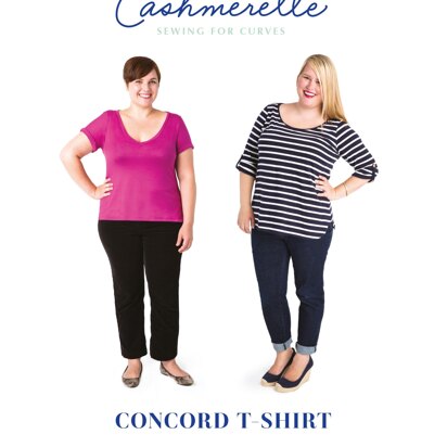 Cashmerette Concord T-Shirt 2201 - Paper Pattern, Size 12 - 28