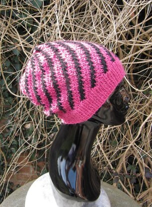 Stripey Swirl Slouch Hat