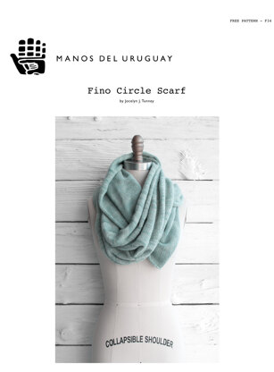 Fino Circle Scarf in Manos del Uruguay Silk Blend Fino