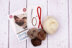 The Crafty Kit Company Jenny Wren Needle Felting Kit - 140 x 240 x 65mm