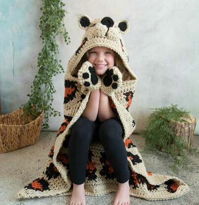 Hooded Leopard Blanket