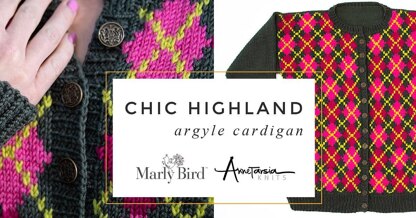 Chic Highland Argyle Cardigan