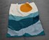 Sun & Waves Landscape Blanket C2C Crochet Pattern 75x60" Chart Crib