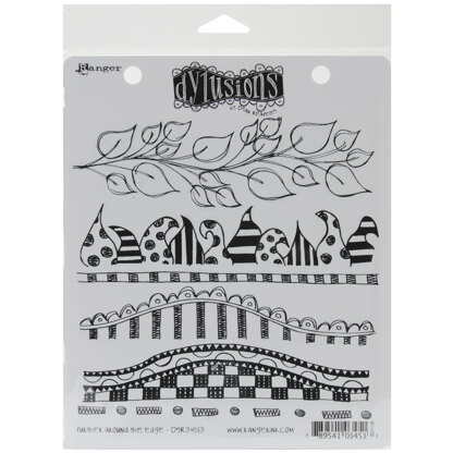 Ranger Dyan Reaveley's Dylusions Cling Stamp Collections 8.5"X7" - Further Around The Edge