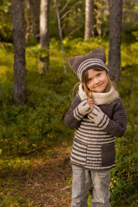 Tigger Cat Sweater and Hat Set