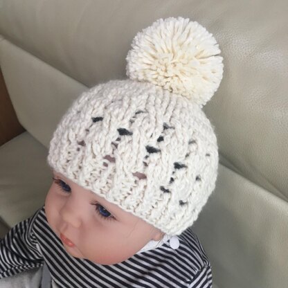 Caleb Cabled Baby Toddler and Child Hat