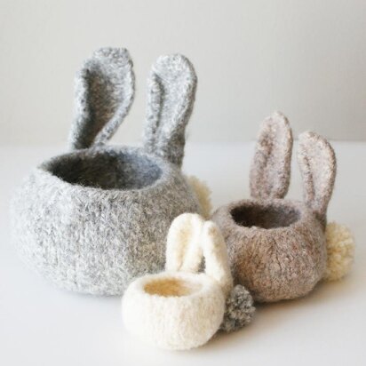 Felted Bunny Bowls (bowls002)