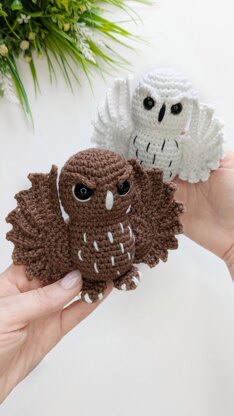 Crochet Owl Pattern, amigurumi bird pattern, crochet plushie