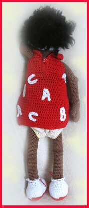 Brooklyn a real girl amigurumi doll