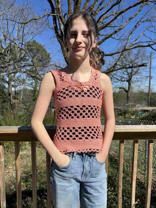 Honeycomb Tank Top Crochet Pattern