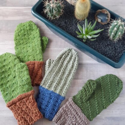 Cactus Mitten Trio