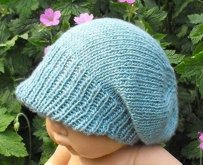 Baby Silk Peak Slouch Hat Knitting Pattern - Madmonkeyknits