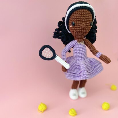 SERENA THE TENNIS PLAYER - CROCHET AMIGURUMI PATTERN