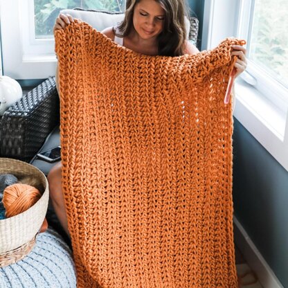 Hello Harvest Chunky Blanket