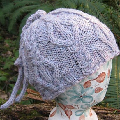 Raveled Braids Cap - knitting pattern