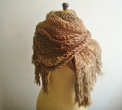 Extra Large Lace Knit Scarf