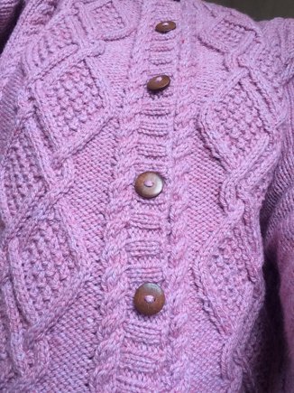 Ladies Aran cardigan #3