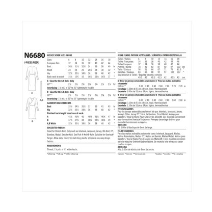 New Look N6680 Misses' Knit Wrap Dress N6680 - Paper Pattern, Size A (6-8-10-12-14-16-18)