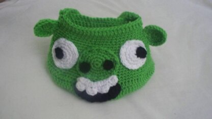 Greedy Green Pig Basket and Bag