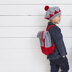 Otis Backpack and Beret - Knitting Pattern for Kids in Debbie Bliss Rialto DK - Downloadable PDF