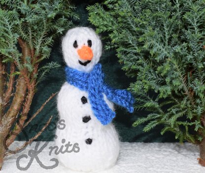 Free Snowman Finger Puppet Knitting Pattern Snoo's Knits