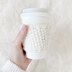 Easy Coffee Cup Cozy for Beginners: Seed Stitch