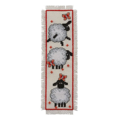 Permin Sheep Book Mark Cross Stitch Kit - 7x22cm