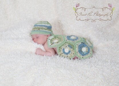 Coverlet and Hat Photo Prop