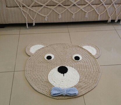 Crochet pattern of  Bear Rug