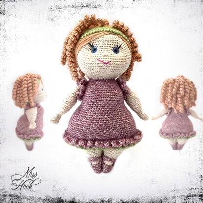 Miss Rubi, amigurumi doll crochet pattern
