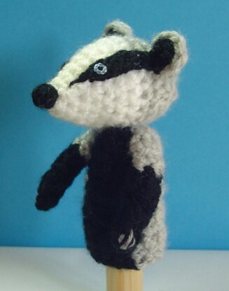 Badger Finger Puppet