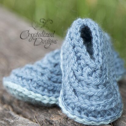 Ridged Baby Booties