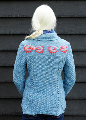 Martha - Jacket Knitting Pattern for Women in Debbie Bliss Cotton Denim DK - Downloadable PDF