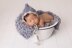 #19 Newborn scallop pixie hat