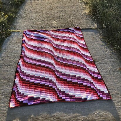 Bargello Blocks Throw