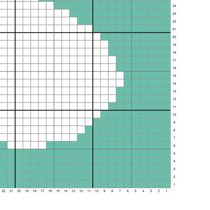 C2C Chamomile Blanket Crochet Pattern Tutorial 60x60 Grid Daisy Graph