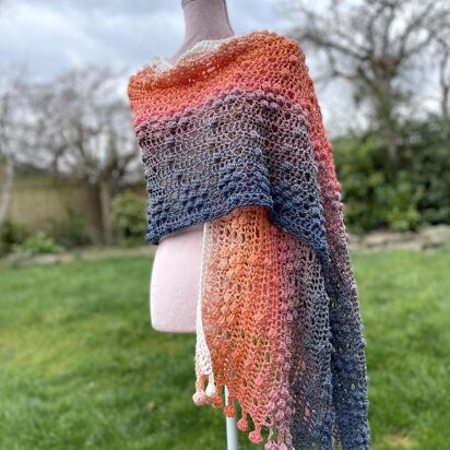 Spring Fling Wrap by Melu Crochet