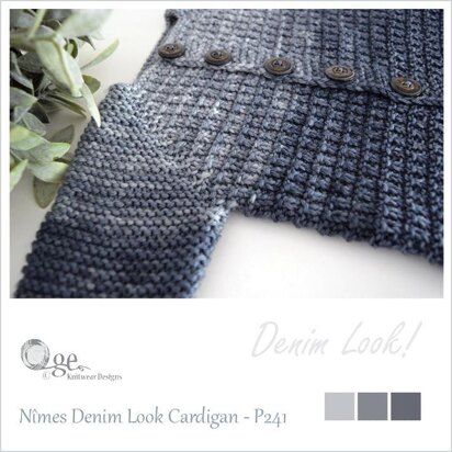 Nîmes Denim Look Cardigan - P241