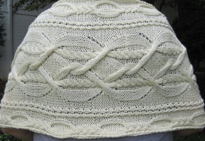 Warm Leitrim Aran Shawl