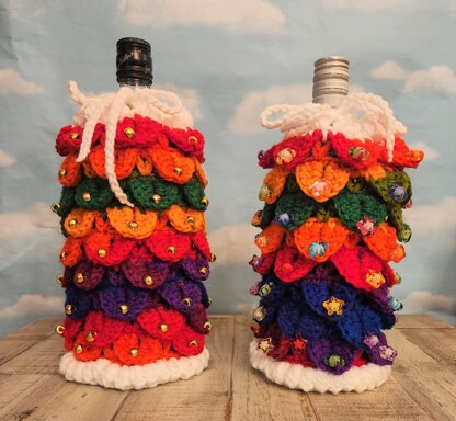 Christmas Tree Wine Bag