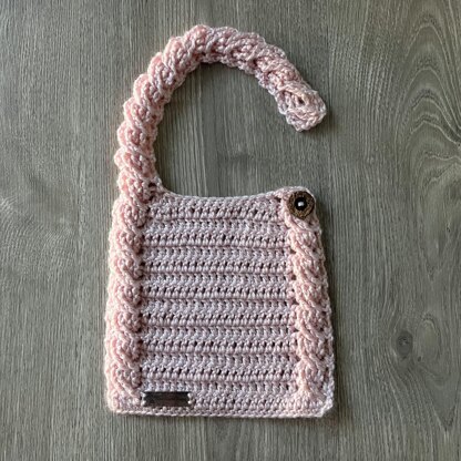 Lola Cabled Baby Bib