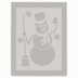 Snowman blanket Knitting Pattern, Knit and Purl only