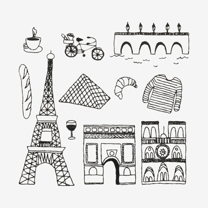 Paris in DMC - PAT0346 - Downloadable PDF