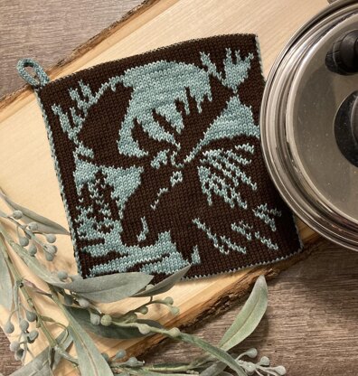 Woodland Moose Potholder