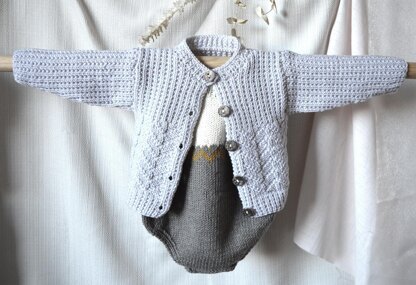 Corliss Cardigan and Romper - P163+ P162