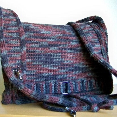 Messenger Bag, Knit Crochet Bag
