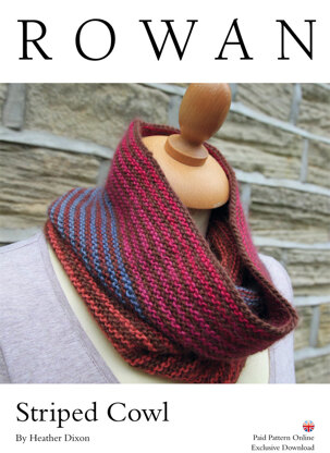 Striped Cowl in Rowan Alpaca Colour