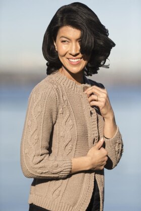 Budded Vine Cardigan in Cascade Yarns Friday Harbor - W747 - Downloadable PDF