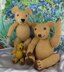 Classic Vintage Style Teddy Bear Family