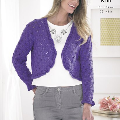 Sweater and Bolero in King Cole DK - 4163 - Downloadable PDF